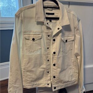 John Varvatos Men's white Denim Jacket